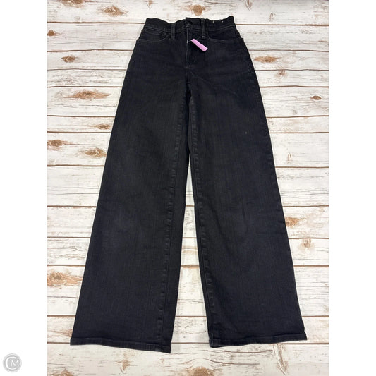 Jeans Wide Leg By Madewell In Black Denim, Size: 0