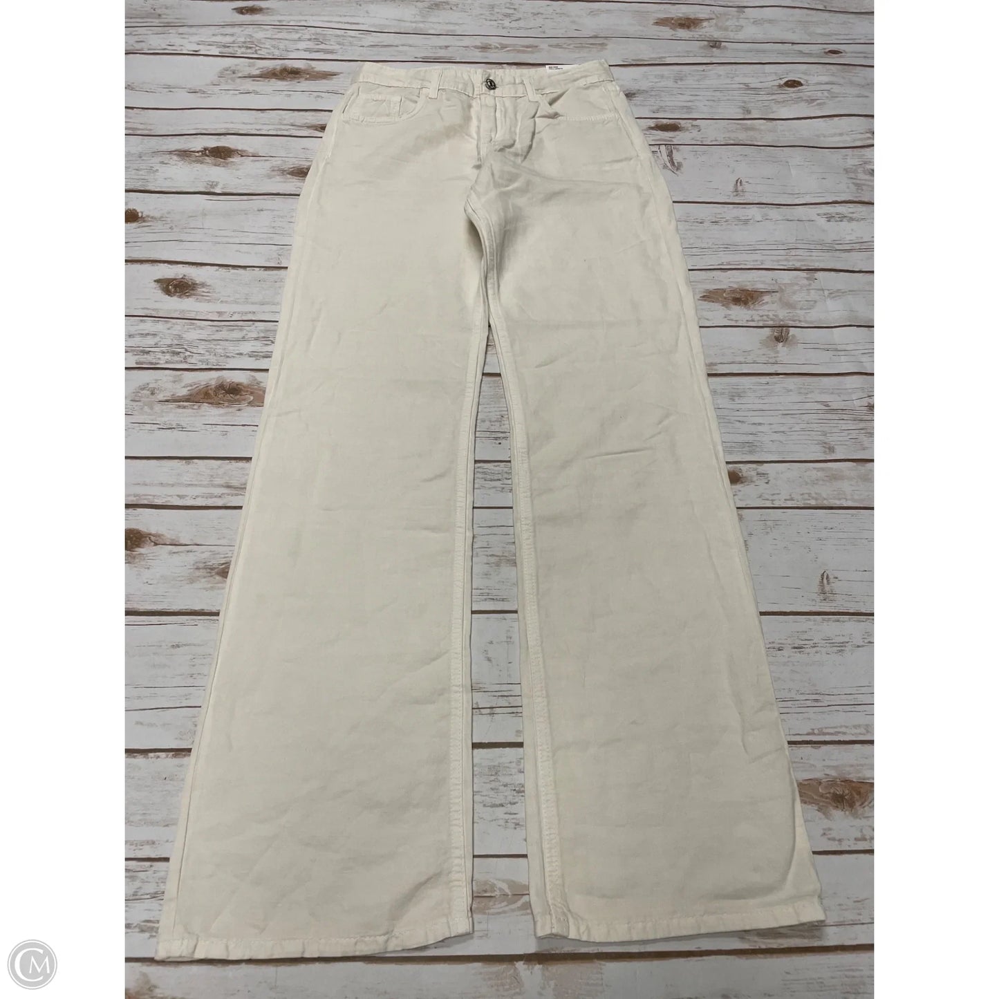 Pants Wide Leg By Zara In Ivory, Size: 4