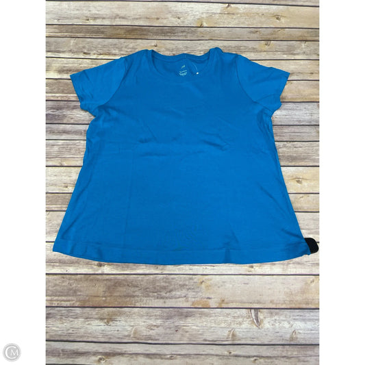 Top Short Sleeve By J. Jill In Blue, Size: L