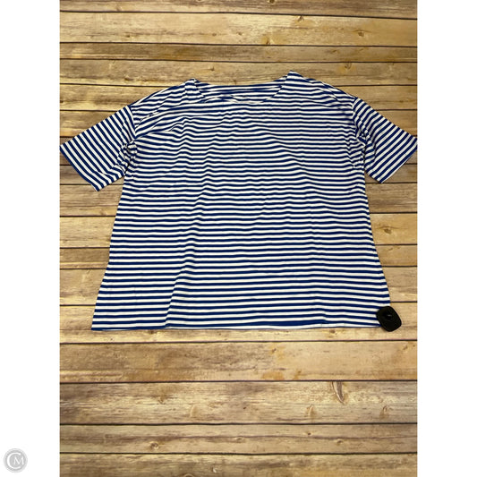 Top Short Sleeve By J. Jill In Striped Pattern, Size: L