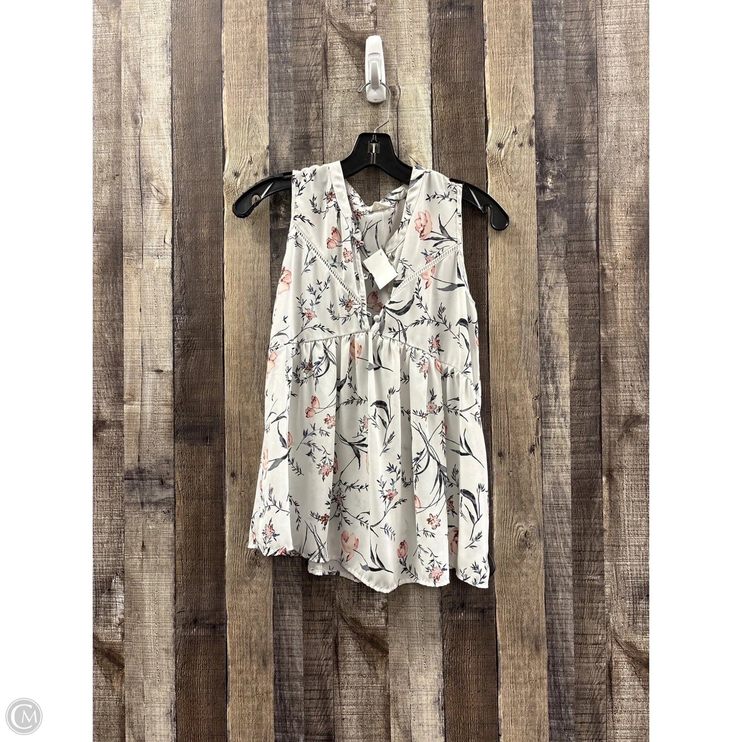 Top Sleeveless By Sienna Sky In Floral Print, Size: S