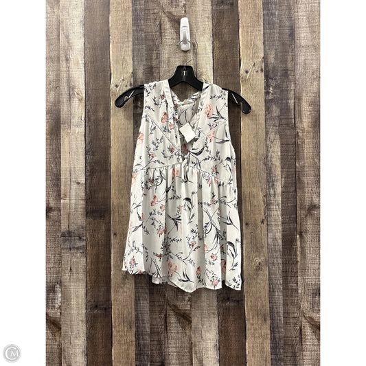 Top Sleeveless By Sienna Sky In Floral Print, Size: S