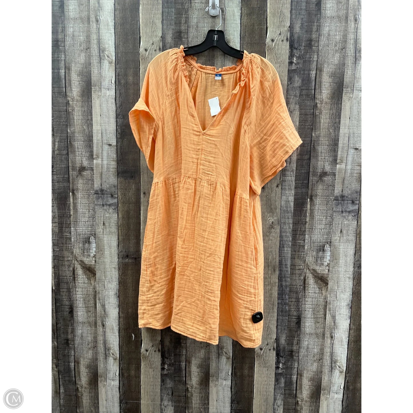 Dress Casual Short By Old Navy In Orange, Size: Xl