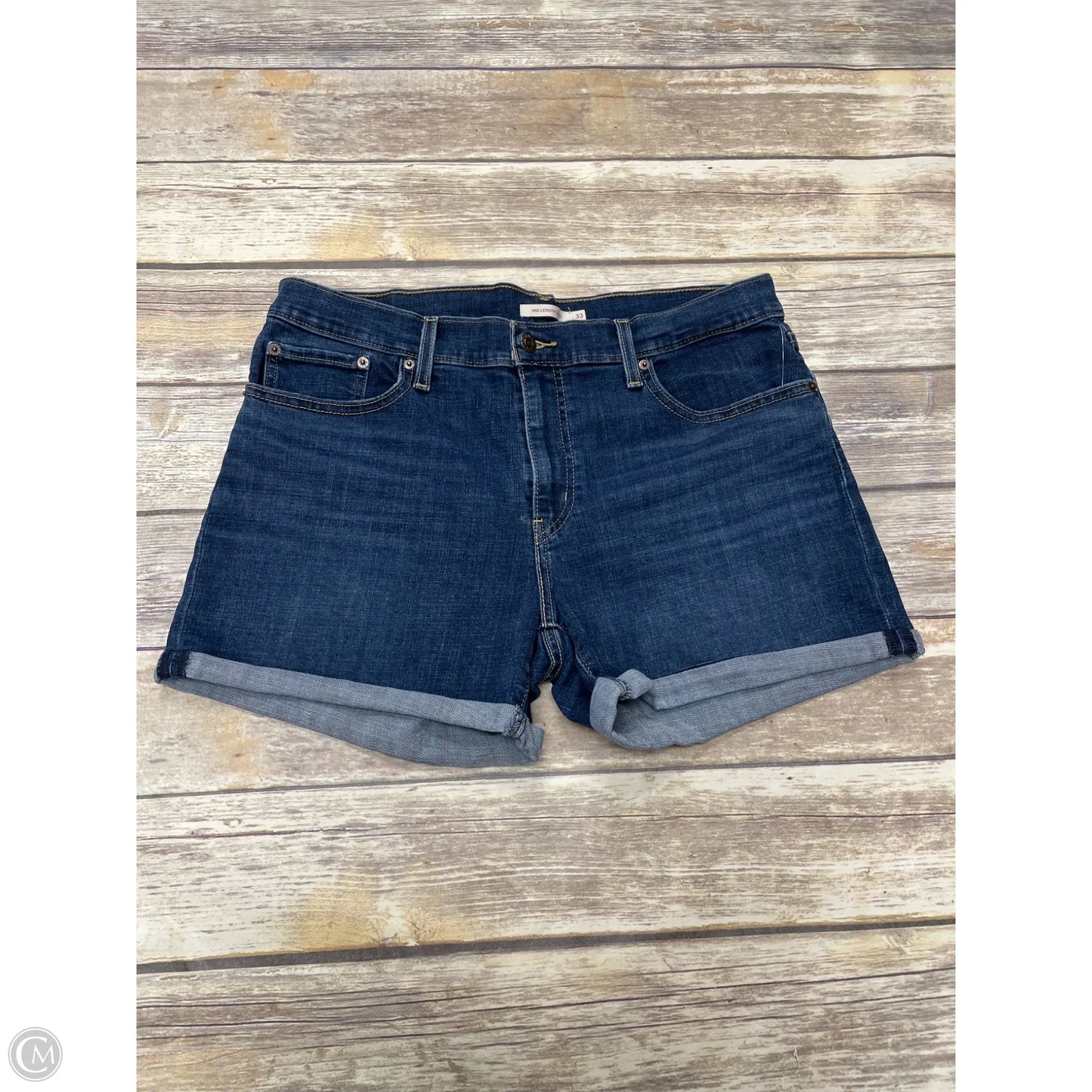 Shorts By Levis In Blue Denim, Size: 16