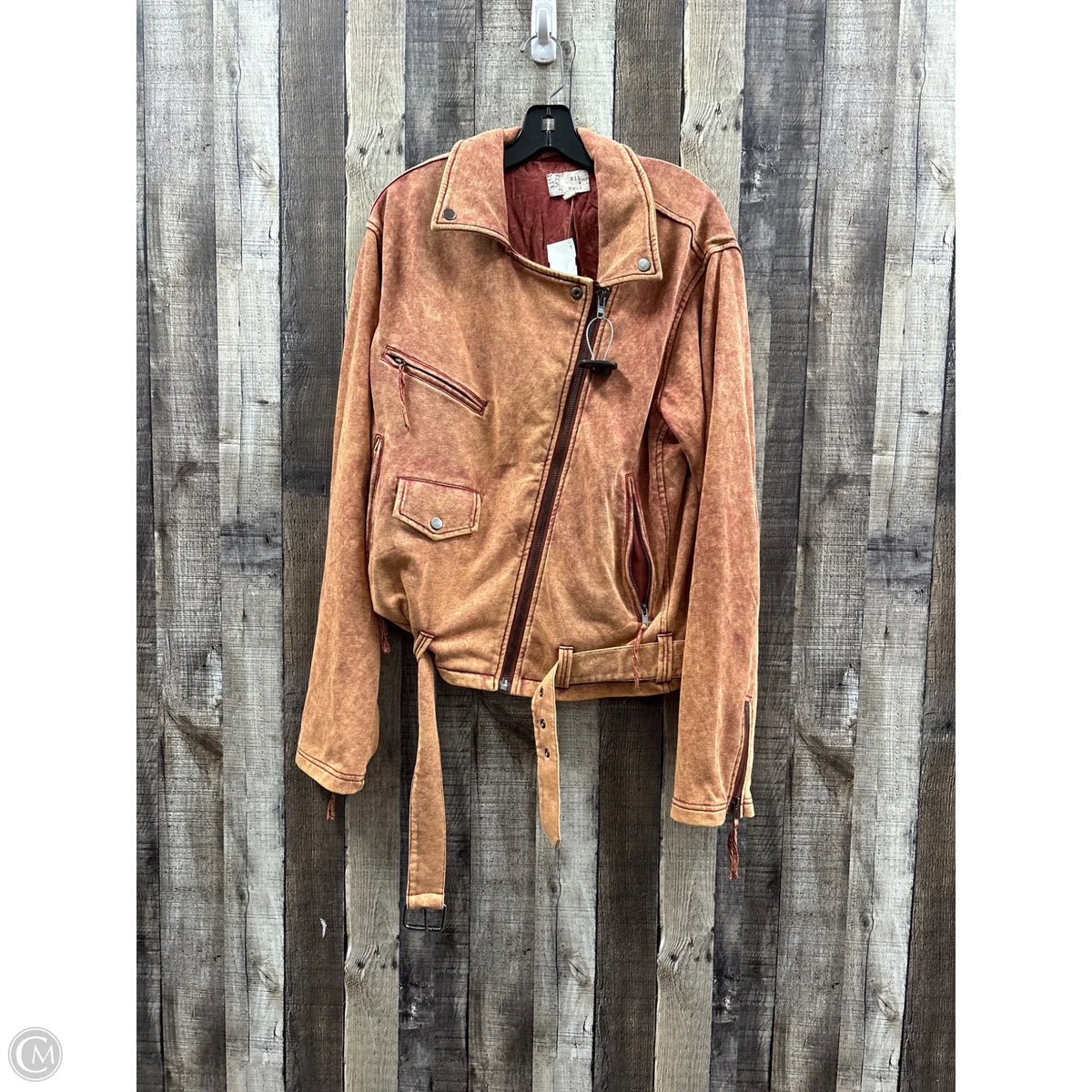 Jacket Moto By Oli & Hali In Orange, Size: M