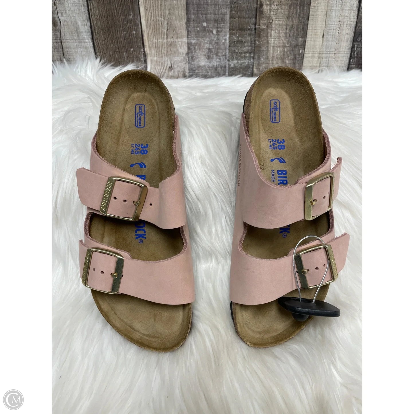 Sandals Flats By Birkenstock In Pink, Size: 7