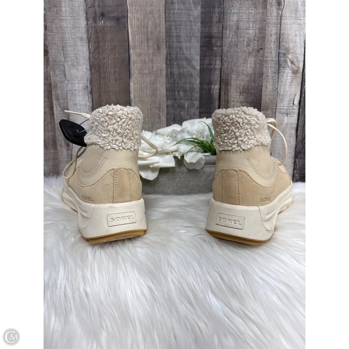 Boots Ankle Flats By Sorel In Cream, Size: 11