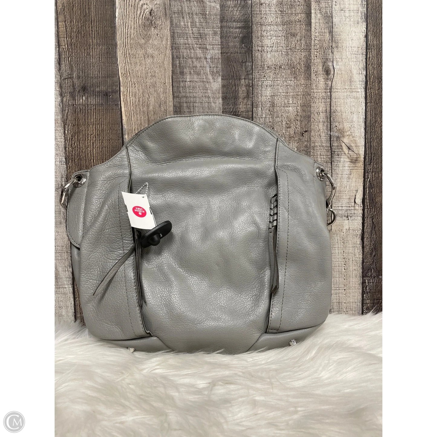 Handbag Leather By Oryany, Size: Medium