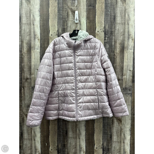 Coat Puffer & Quilted By Andrew Marc In Purple, Size: Xxl