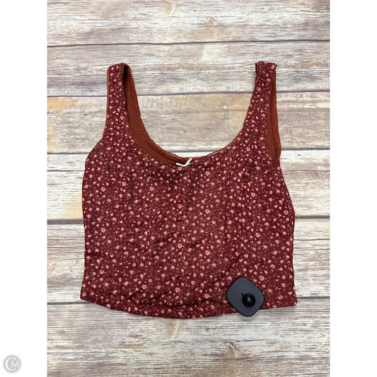 Top Sleeveless By Originality In Floral Print, Size: S
