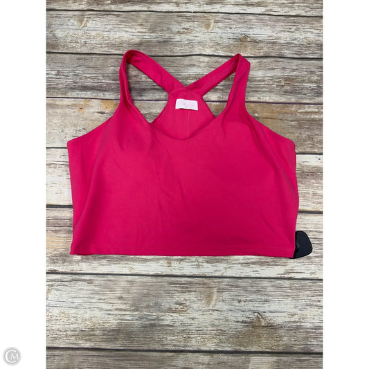 Athletic Bra By Pink Lily In Pink, Size: L