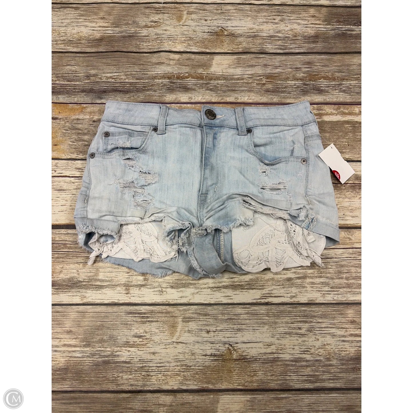 Shorts By American Eagle In Blue Denim, Size: 4