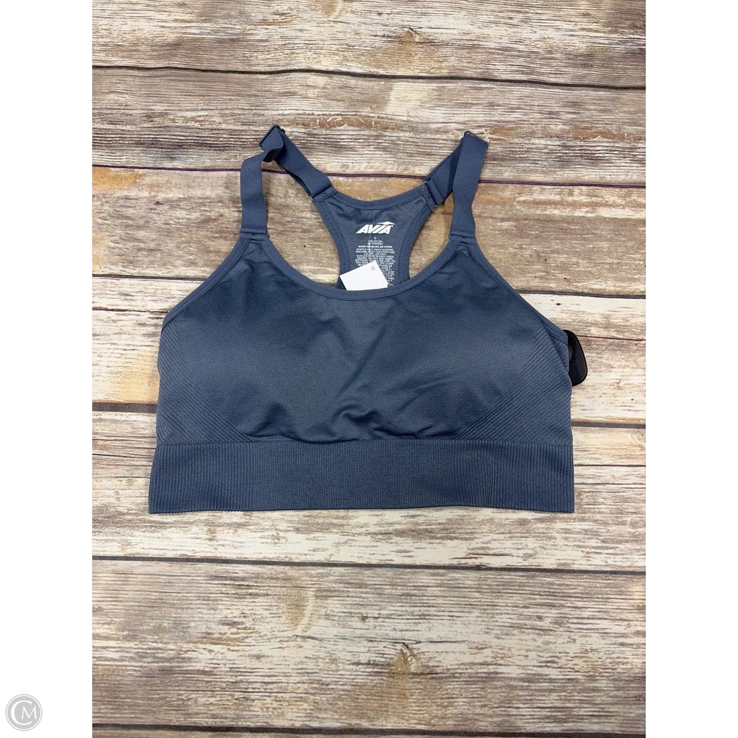 Athletic Bra By Avia In Blue, Size: L