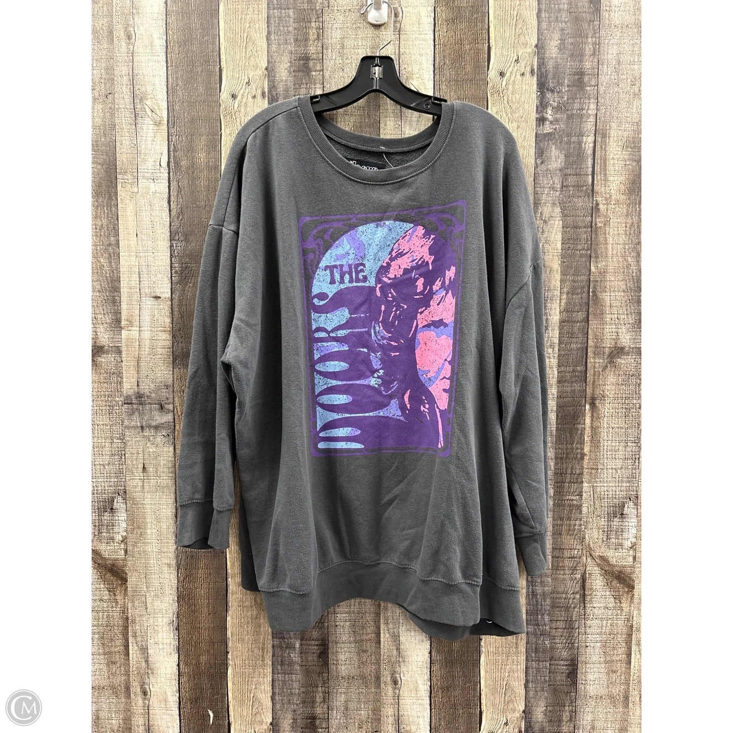 Sweatshirt Collar By Cme In Grey, Size: 4x