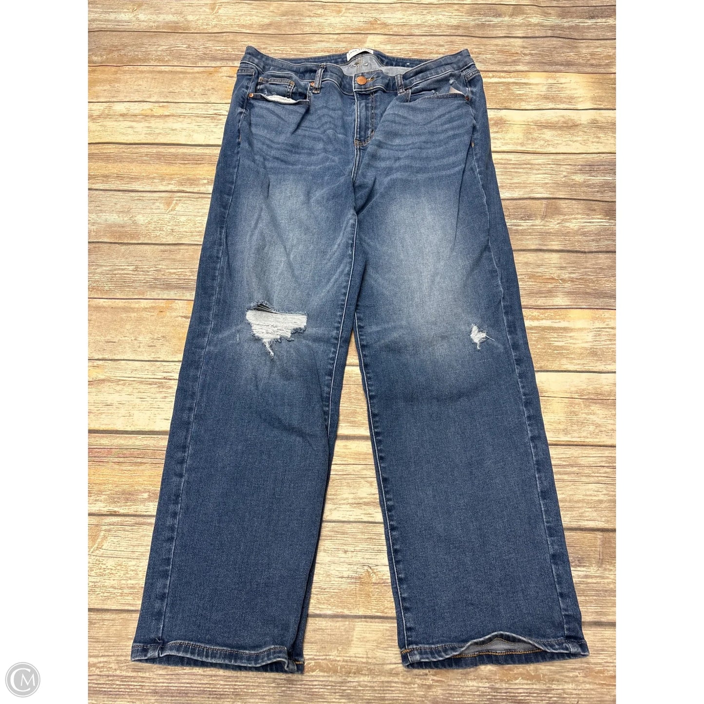 Jeans Straight By Lane Bryant In Blue Denim, Size: 20