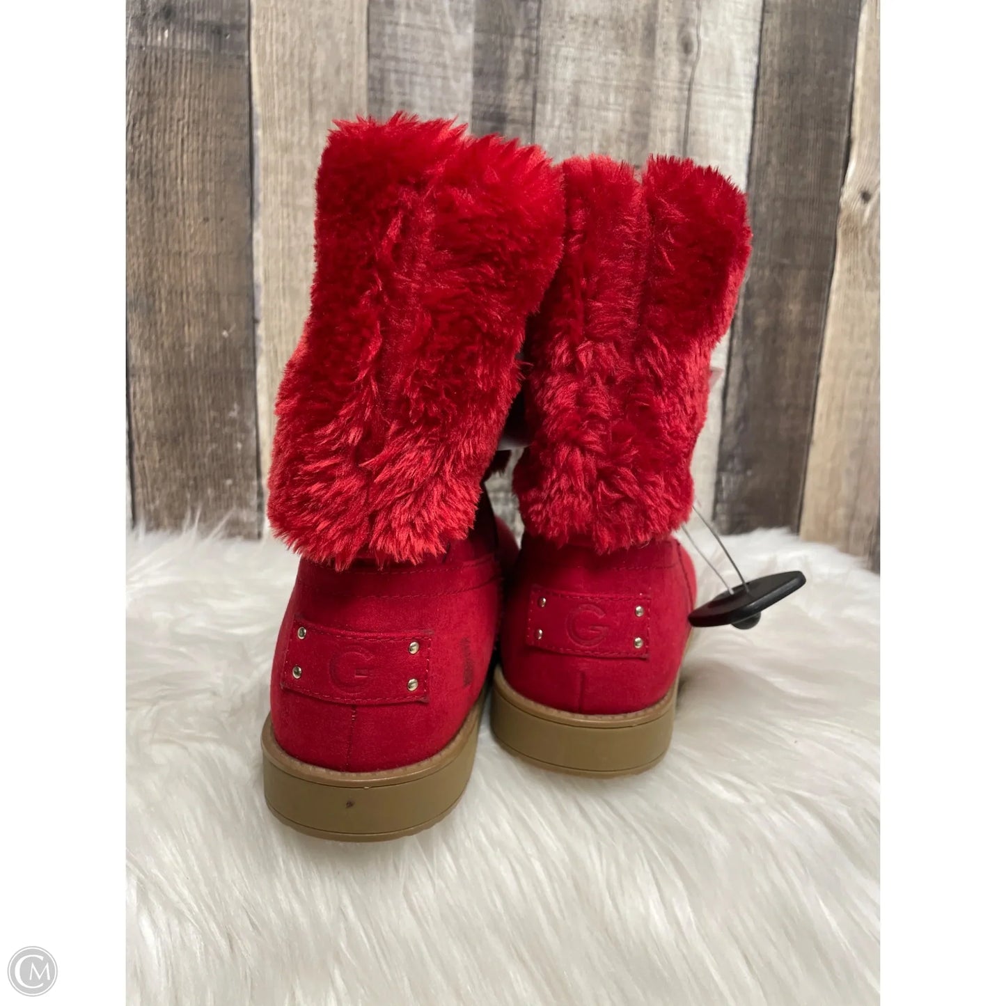 Boots Ankle Flats By Gbg In Red, Size: 9