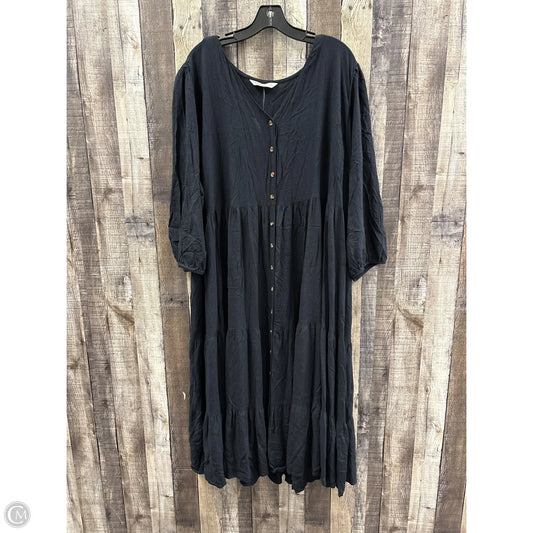 Dress Casual Maxi By Sonoma In Black, Size: 3x