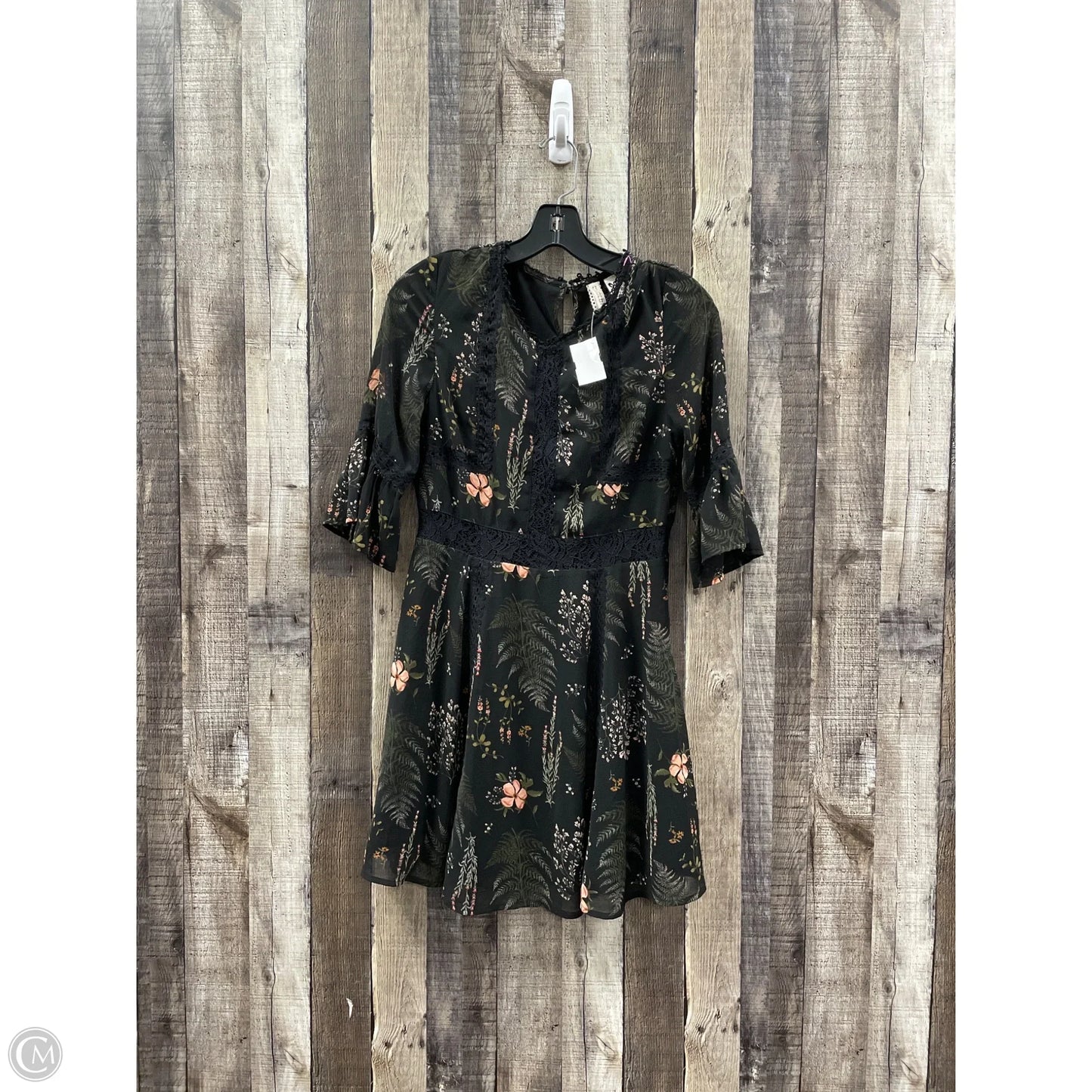 Dress Casual Short By H&m In Black, Size: M