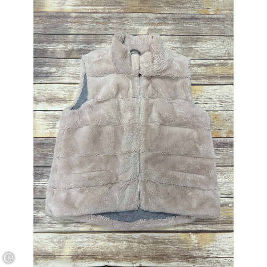 Vest Faux Fur & Sherpa By Dylan In Cream, Size: Xl