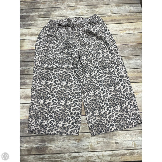 Jeans Wide Leg By Aerie In Animal Print, Size: Xl