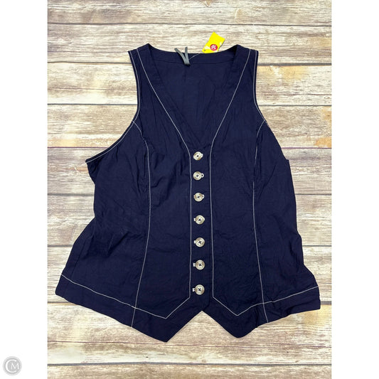 Top Sleeveless By Anthropologie In Navy, Size: Xl