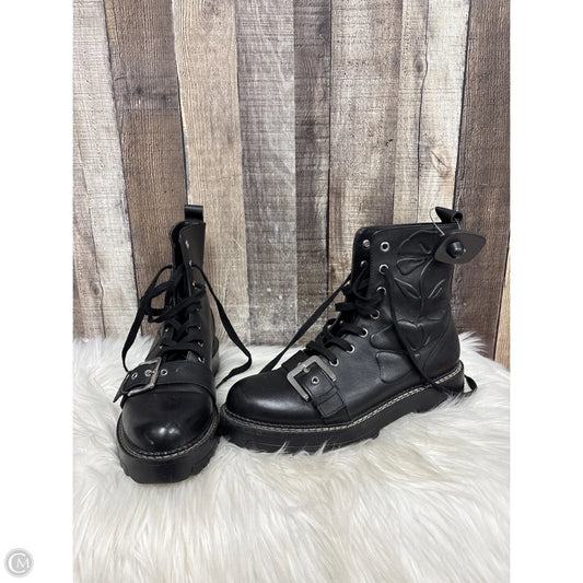 Boots Ankle Flats By Zara Basic In Black, Size: 9