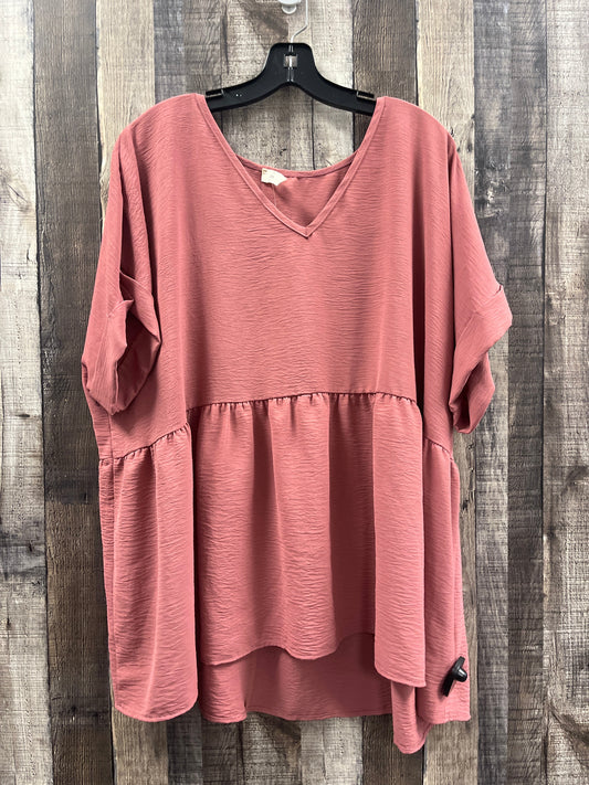 Blouse Short Sleeve By Entro  Size: Xl