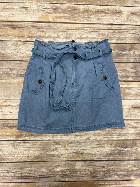 Blue Denim Skirt Mini & Short Who What Wear, Size 16