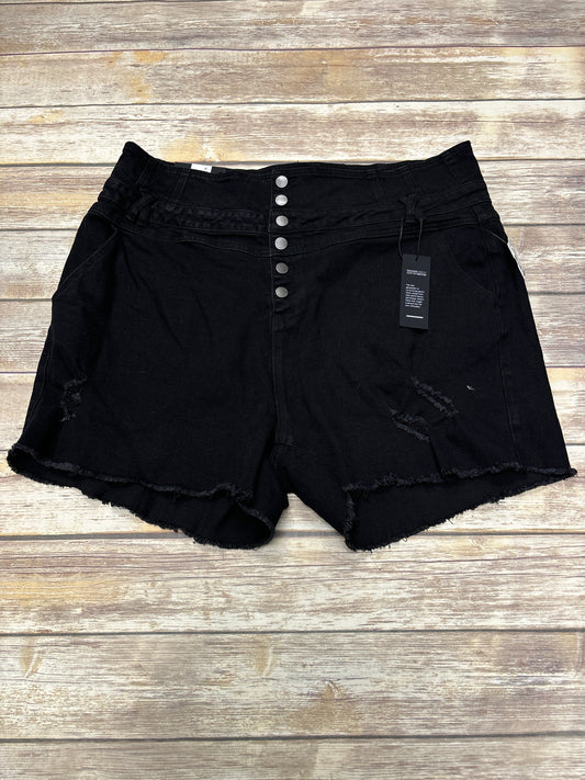 Black Denim Shorts Cme, Size 24