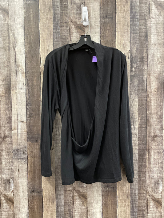 Top Long Sleeve By Talbots In Black, Size: 2x