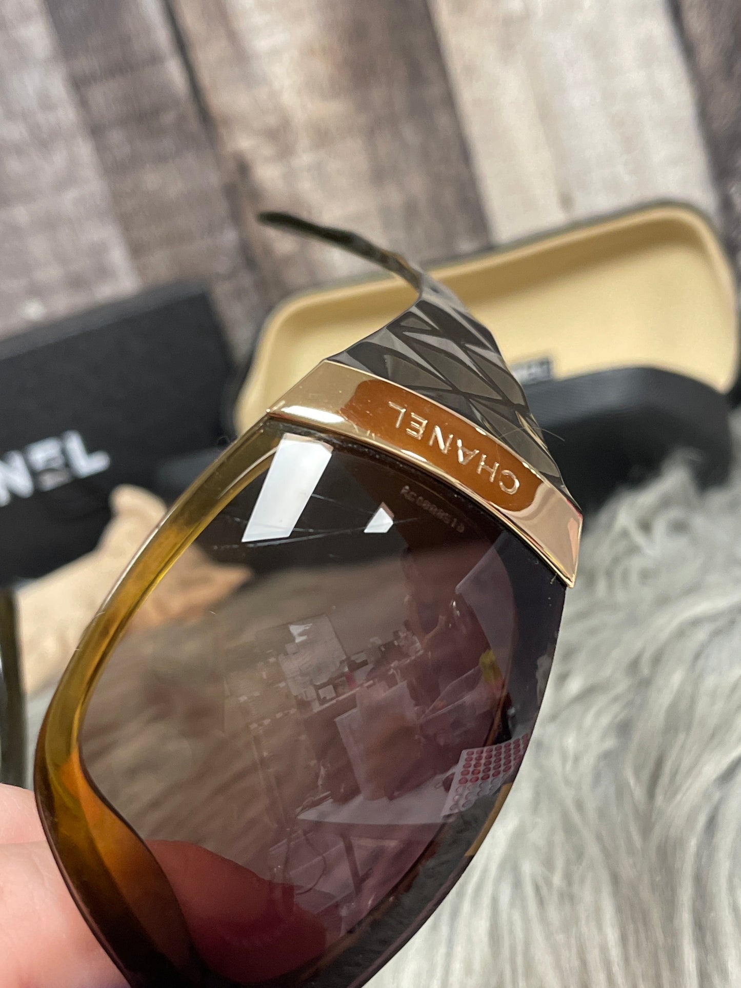 Sunglasses Luxury Designer By Chanel