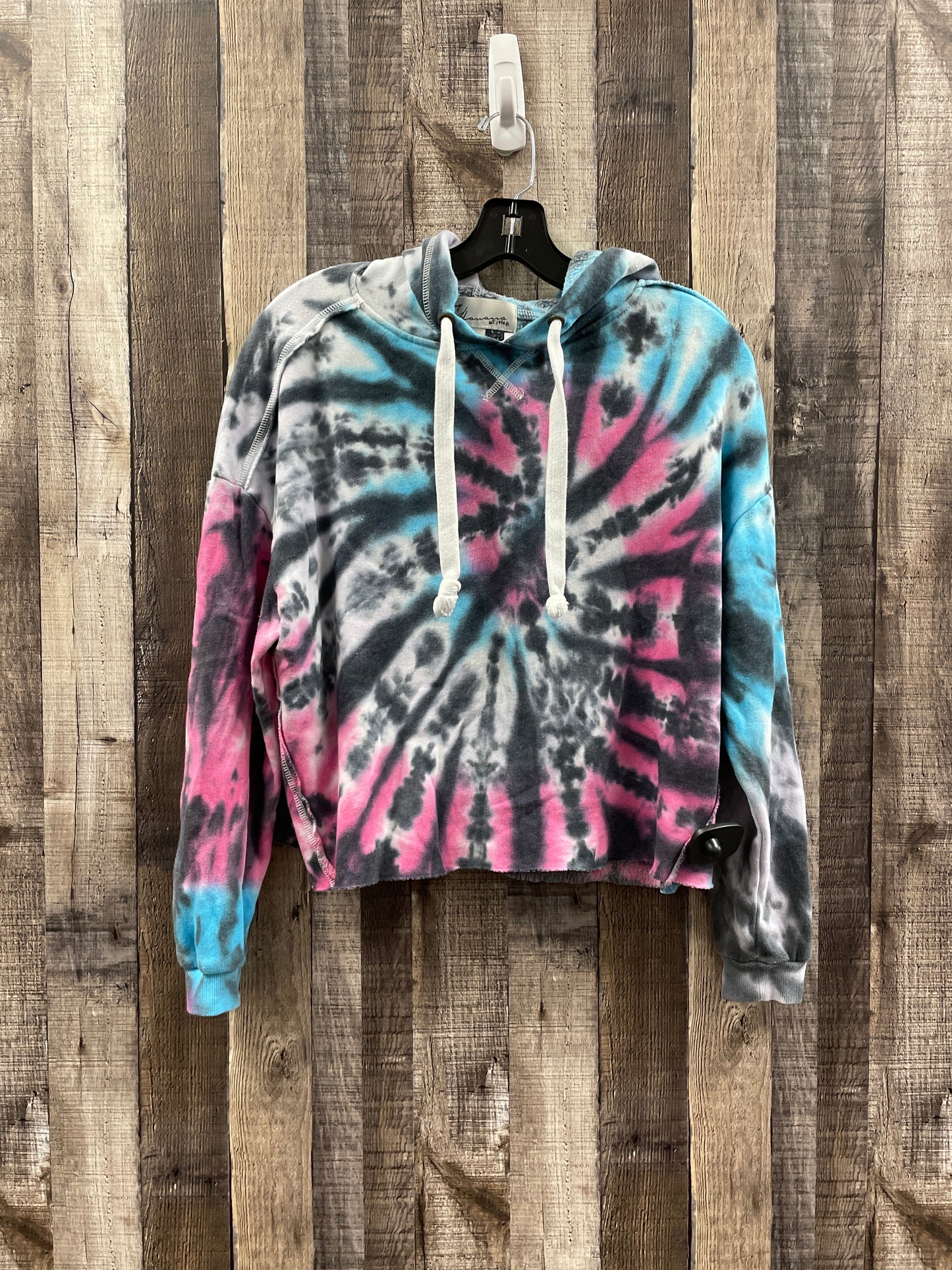 Sweatshirt Hoodie By Vintage Havana In Tie Dye Print, Size: S