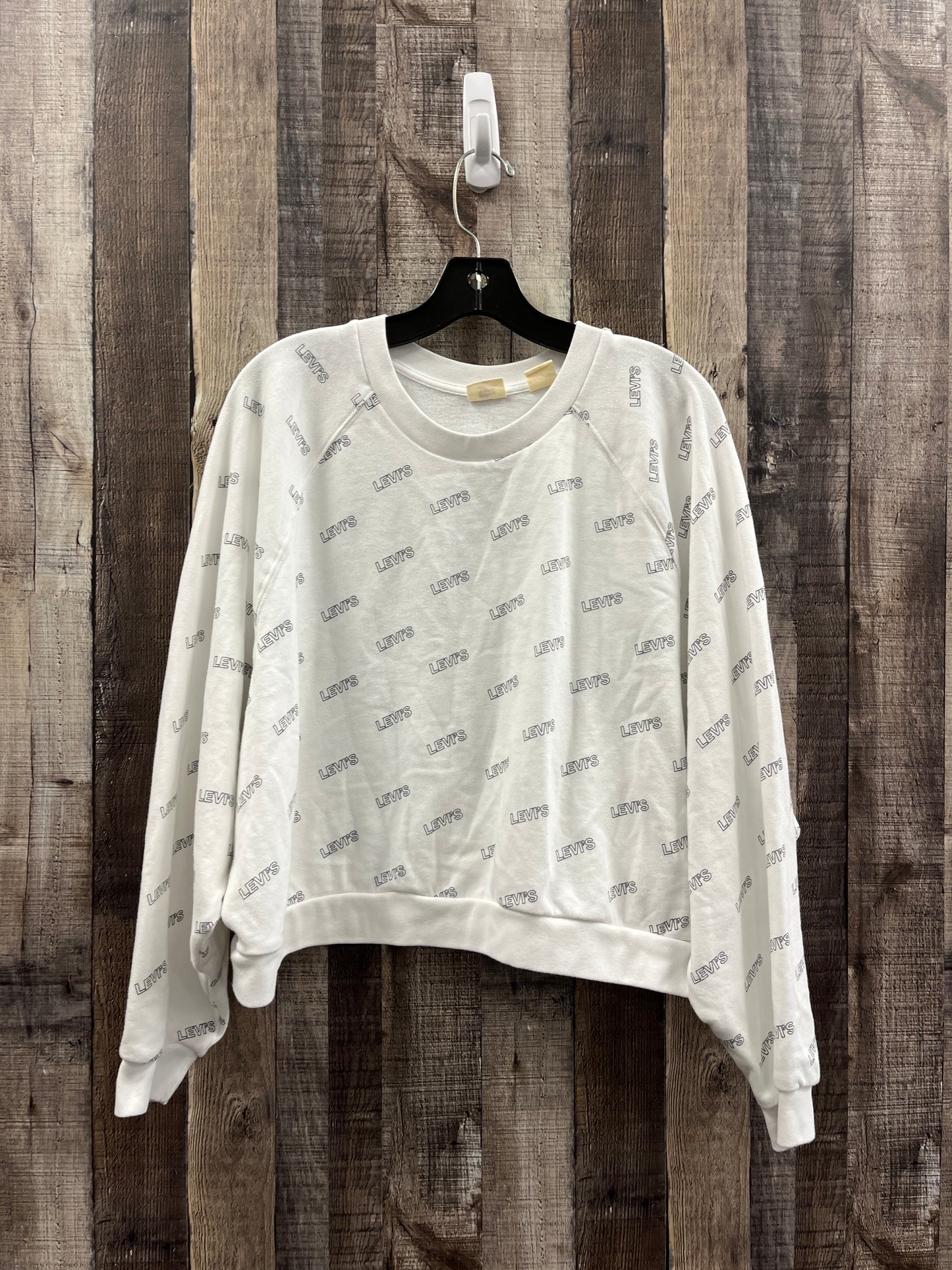 Sweatshirt Crewneck By Levis In White, Size: Xxl