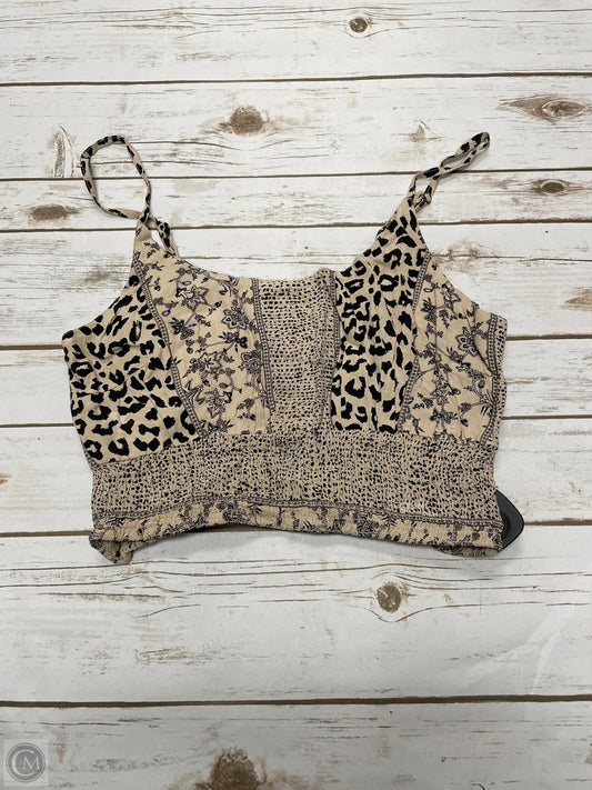 Top Sleeveless By Japna In Leopard Print, Size: L