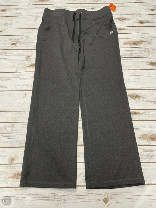 Athletic Pants By Fila In Grey, Size: Xl