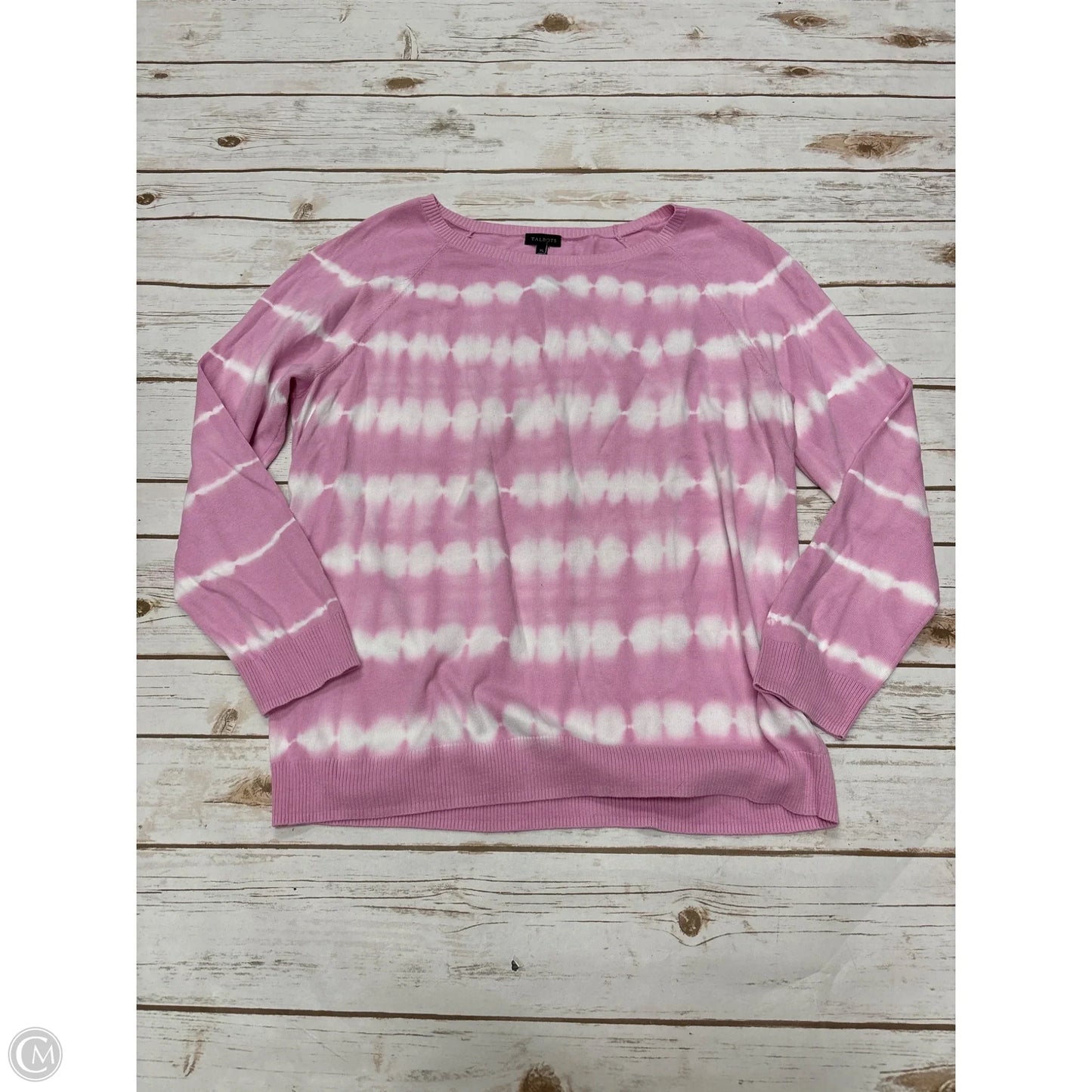 Sweater By Talbots In Tie Dye Print, Size: Xl