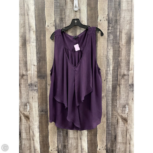 Top Sleeveless By Torrid In Purple, Size: 3x