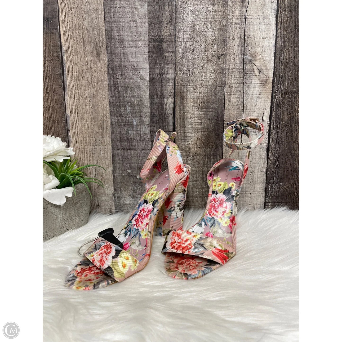 Shoes Heels Block By Alegria In Floral Print, Size: 7.5