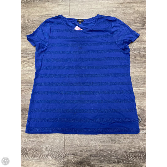 Top Short Sleeve By Talbots In Blue, Size: Xl