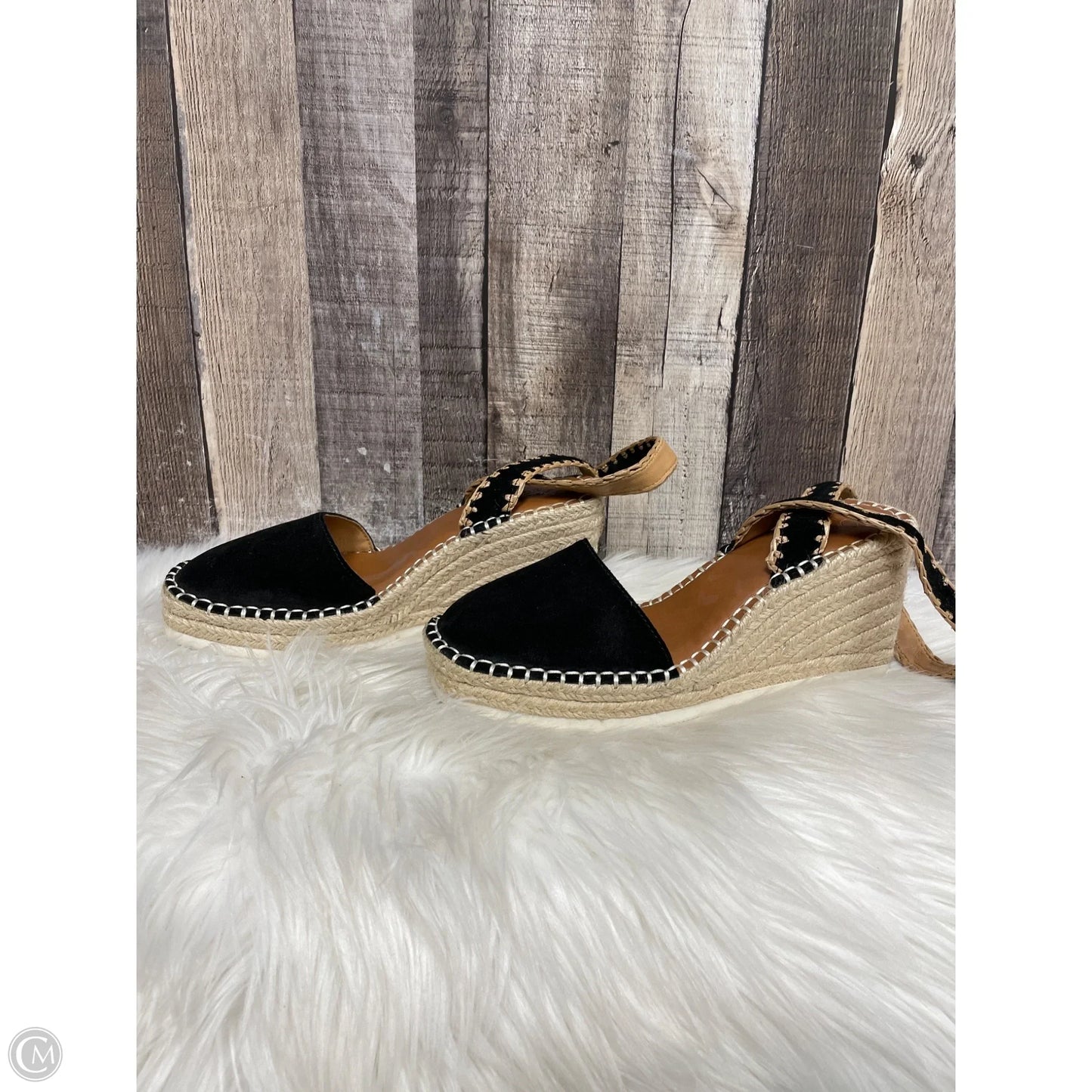 Sandals Flats By Crown Vintage In Black, Size: 8