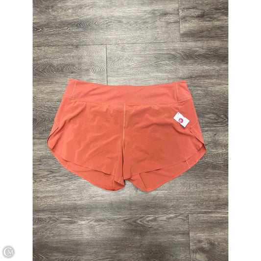 Athletic Shorts By Athleta In Orange, Size: Xl