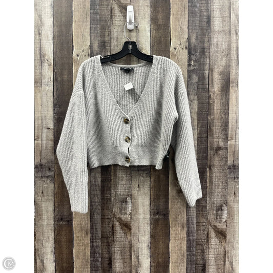 Sweater Cardigan By Forever 21 In Grey, Size: L