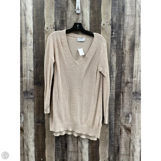 Sweater Cardigan By Old Navy In Tan, Size: M
