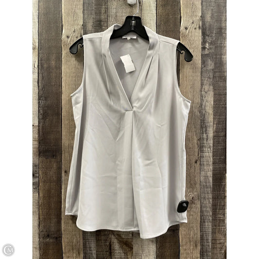 Top Sleeveless By Calvin Klein In Grey, Size: S