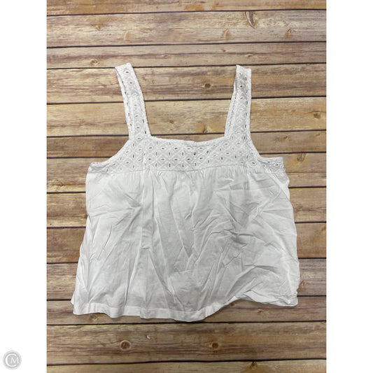 Top Sleeveless By H&m In White, Size: M