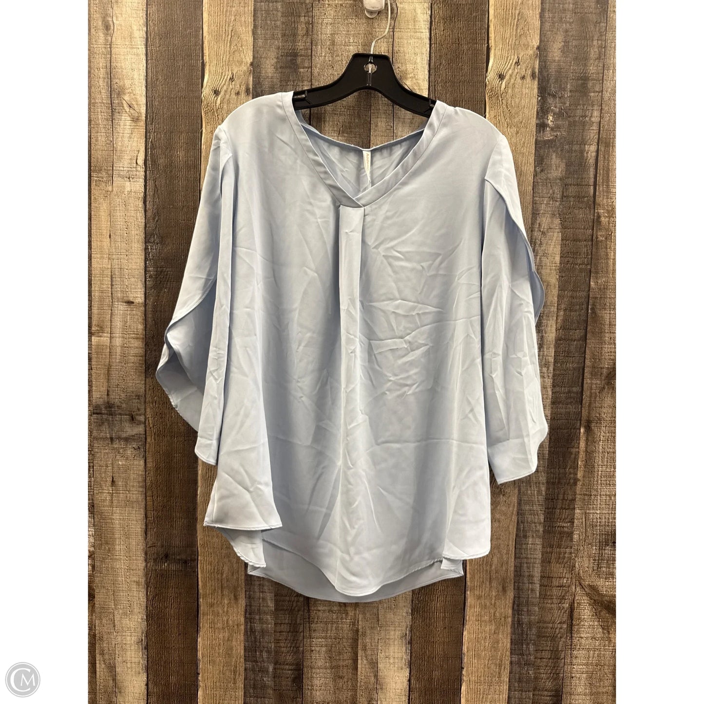 Top 3/4 Sleeve By Cme In Blue, Size: Xl