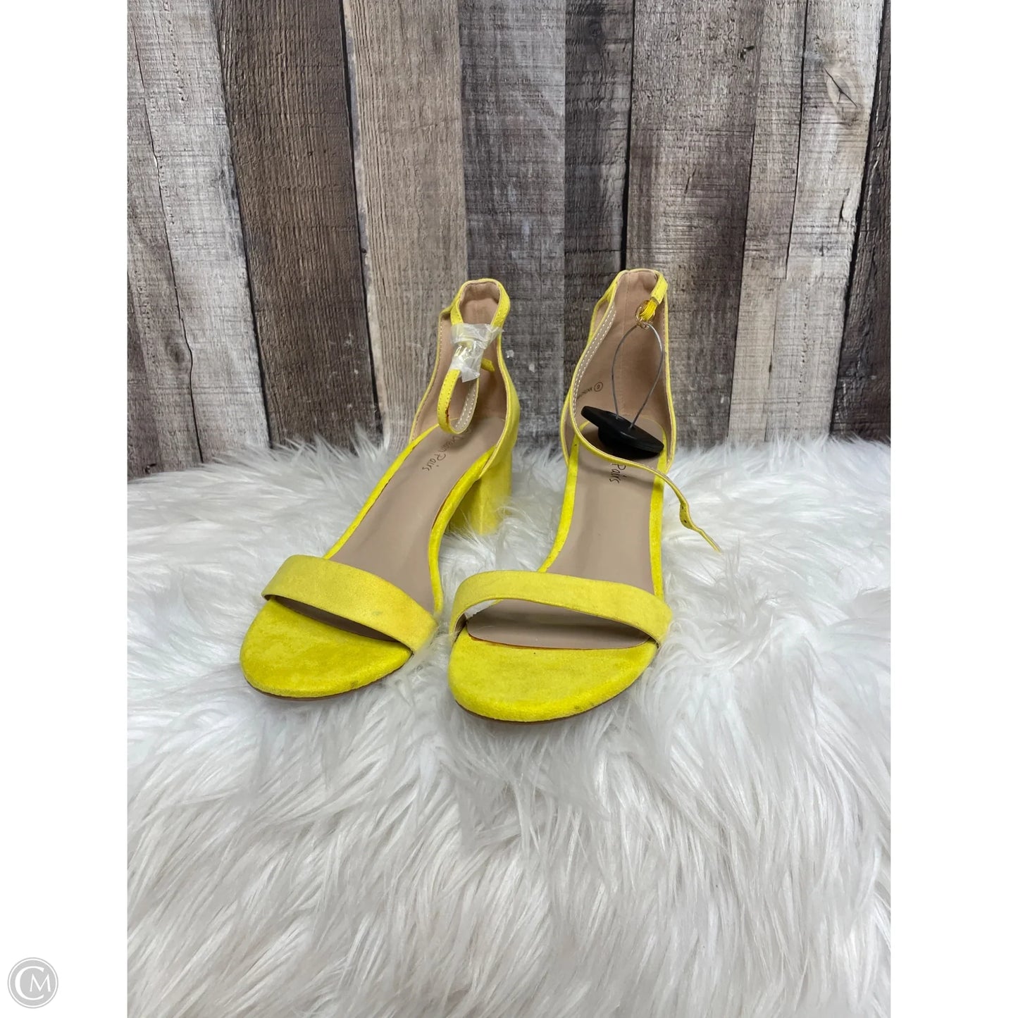 Shoes Heels Block By Cme In Yellow, Size: 6