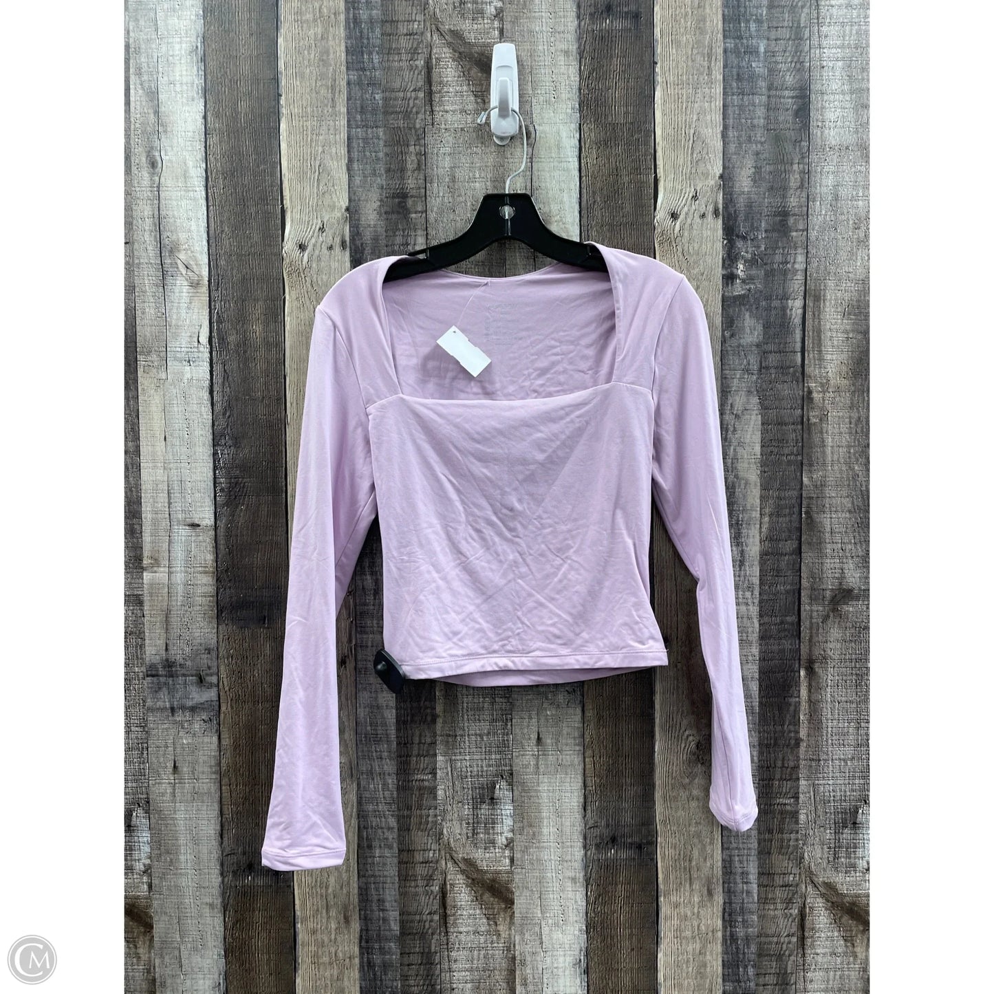 Top Long Sleeve By Cme In Purple, Size: M