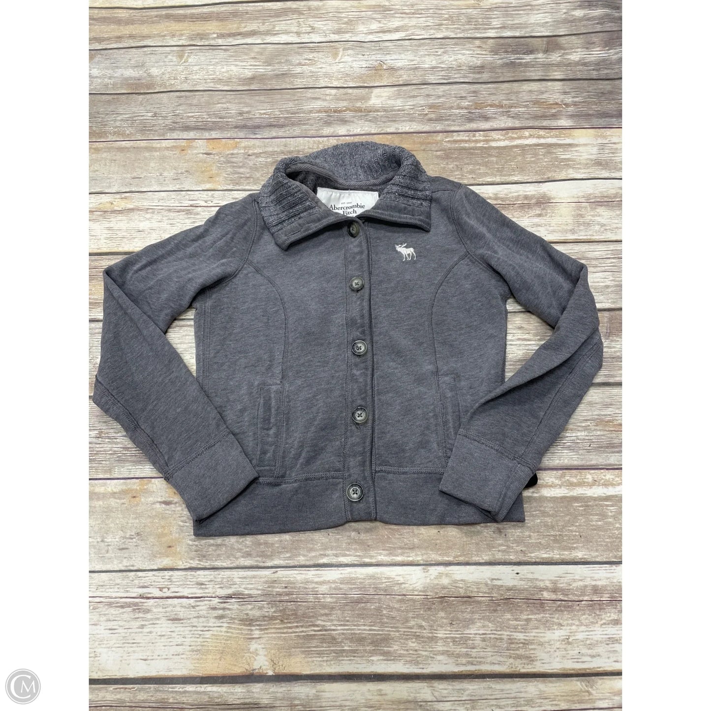 Jacket Other By Abercrombie And Fitch In Grey, Size: M