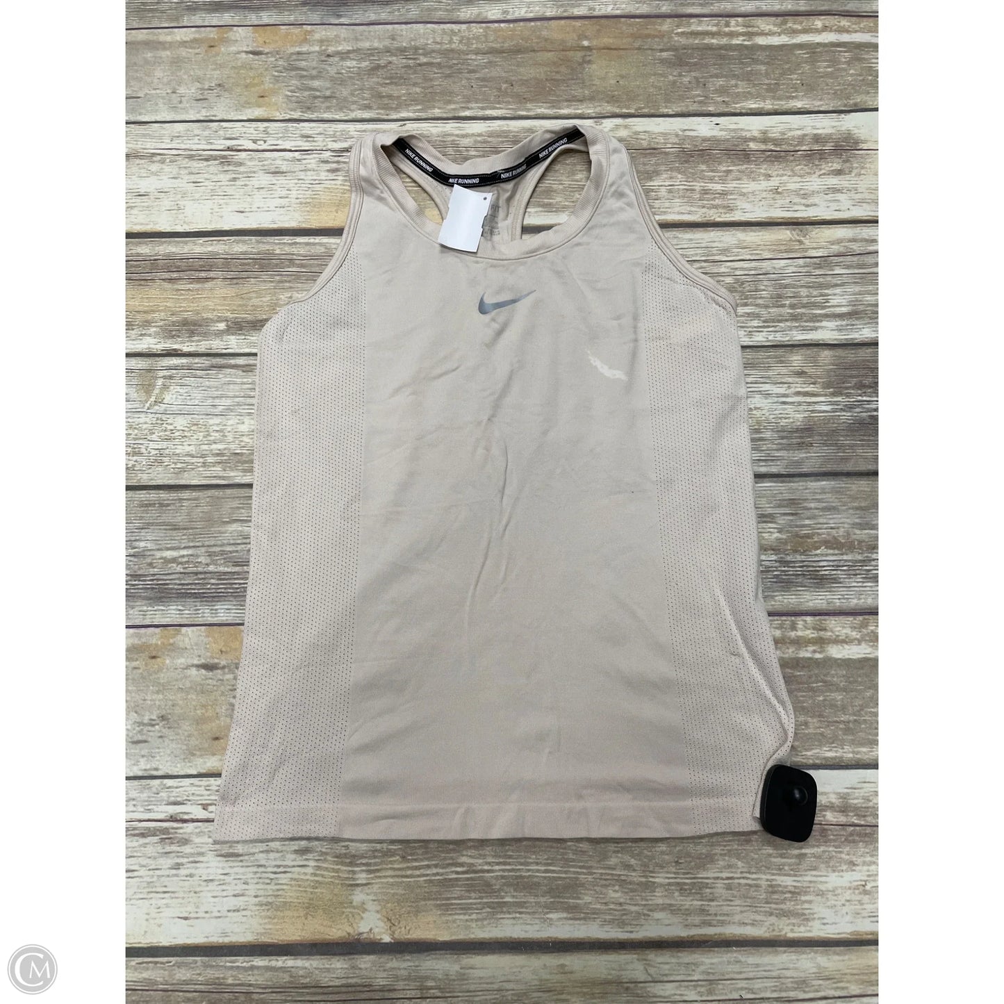 Athletic Tank Top By Nike In Tan, Size: S